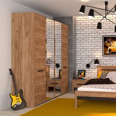 АФИНА А11а Шкаф для одежды (крафт) в Нефтекамске - neftekamsk.mebel24.online | фото 2
