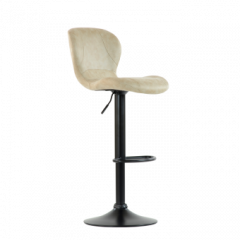 Барный стул Barneo N-86 Time / Black / VPU Beige Vintage PK970-1 в Нефтекамске - neftekamsk.mebel24.online | фото