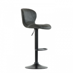 Барный стул Barneo N-86 Time / Black / VPU Dark Gray Vintage серый винтаж 970-11 в Нефтекамске - neftekamsk.mebel24.online | фото