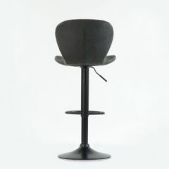 Барный стул Barneo N-86 Time / Black / VPU Dark Gray Vintage серый винтаж 970-11 в Нефтекамске - neftekamsk.mebel24.online | фото 2