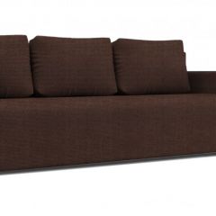 Диван Алиса 4 Shaggy CHOCOLATE - Teos Black в Нефтекамске - neftekamsk.mebel24.online | фото