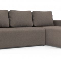 Диван угловой Алиса 3 Bahama ASH - Teos Dark Brown в Нефтекамске - neftekamsk.mebel24.online | фото