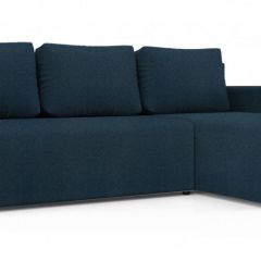 Диван угловой Алиса 3 Bahama DENIM - Teos Dark Brown в Нефтекамске - neftekamsk.mebel24.online | фото