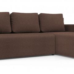 Диван угловой Алиса 3 Bahama PEBBLE - Teos Dark Brown в Нефтекамске - neftekamsk.mebel24.online | фото