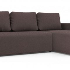 Диван угловой Алиса 3 Bahama PLUM - Teos Dark Brown в Нефтекамске - neftekamsk.mebel24.online | фото