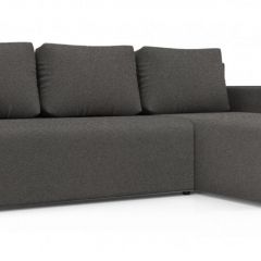 Диван угловой Алиса 3 Bahama STEEL - Teos Dark Brown в Нефтекамске - neftekamsk.mebel24.online | фото