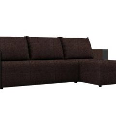 Диван угловой Алиса 3 Savana Chocolate - Teos Dark Brown в Нефтекамске - neftekamsk.mebel24.online | фото