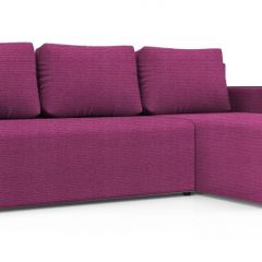 Диван угловой Алиса 3 Shaggy FUCHSIA - TEOS BLACK в Нефтекамске - neftekamsk.mebel24.online | фото