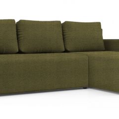 Диван угловой Алиса 3 Shaggy GREEN - TEOS BLACK в Нефтекамске - neftekamsk.mebel24.online | фото