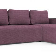 Диван угловой Алиса 3 Shaggy LILAC - TEOS BLACK в Нефтекамске - neftekamsk.mebel24.online | фото
