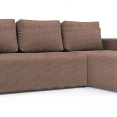 Диван угловой Алиса 3 Shaggy MOCCA - TEOS BLACK в Нефтекамске - neftekamsk.mebel24.online | фото