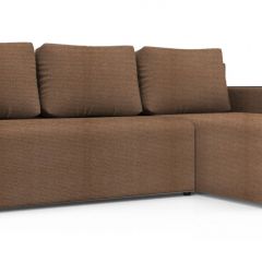 Диван угловой Алиса 3 Shaggy SAND - TEOS BLACK в Нефтекамске - neftekamsk.mebel24.online | фото