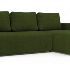 Диван угловой Алиса 3 Vital GREEN - Teos Dark Brown в Нефтекамске - neftekamsk.mebel24.online | фото