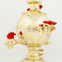 Электрический классический самовар на 3 л формы "Петух" в наборе VIP в Нефтекамске - neftekamsk.mebel24.online | фото 2