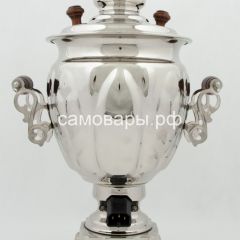 Электрический самовар на 3 литра из латуни никелированный формы "Желудь" в VIP наборе,  защитой от выкипания в Нефтекамске - neftekamsk.mebel24.online | фото 11