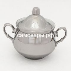Электрический самовар на 3 литра из латуни никелированный формы "Рюмка ажурная" в наборе №1, с защитой от выкипания в Нефтекамске - neftekamsk.mebel24.online | фото 3