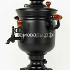 Электрический самовар "Черный Русский" матовая банка на 3 литра (Ограниченная серия) в Нефтекамске - neftekamsk.mebel24.online | фото