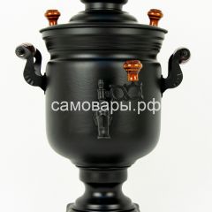 Электрический самовар "Черный Русский" матовая банка на 3 литра (Ограниченная серия) в Нефтекамске - neftekamsk.mebel24.online | фото 3