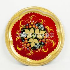 Электрический самовар "Юла" 2 литра в наборе №1 с росписью "Хохлома на красном" в Нефтекамске - neftekamsk.mebel24.online | фото 3