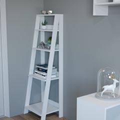 Этажерка лофт (белый) в Нефтекамске - neftekamsk.mebel24.online | фото 2