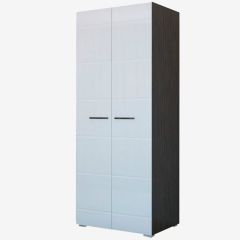 Фиеста №2 Шкаф со штангой (Венге/Белый глянец) в Нефтекамске - neftekamsk.mebel24.online | фото