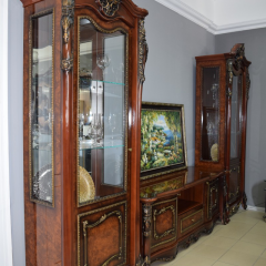 Гостиная Джоконда (корень дуба глянец) 1+ТВ+1 в Нефтекамске - neftekamsk.mebel24.online | фото 4