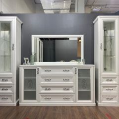 Гостиная Мишель 1+комод+зеркало+1 в Нефтекамске - neftekamsk.mebel24.online | фото