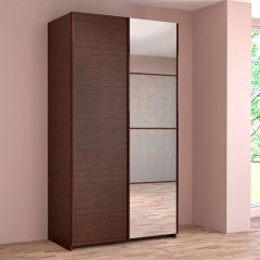 ИННЭС-5 Шкаф-купе 2-х дв. 1400 (1дв. Ф1 - венге, 1дв. Ф2 - зеркало) в Нефтекамске - neftekamsk.mebel24.online | фото