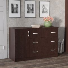 Комод Лофт (3 ящика/1 дверца) Венге в Нефтекамске - neftekamsk.mebel24.online | фото