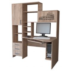 Компьютерный стол КЛ №6.0 правый (Дуб баррик) в Нефтекамске - neftekamsk.mebel24.online | фото