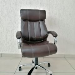 Кресло Barneo K-303 для руководителя (коричневая экокожа) в Нефтекамске - neftekamsk.mebel24.online | фото