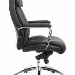 Кресло BRABIX PREMIUM "Phaeton EX-502" (кожа с компаньоном, хром, черное) 530882 в Нефтекамске - neftekamsk.mebel24.online | фото 3