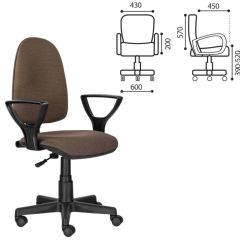 Кресло BRABIX "Prestige Ergo MG-311" (ткань, коричневое) 531875 в Нефтекамске - neftekamsk.mebel24.online | фото 2
