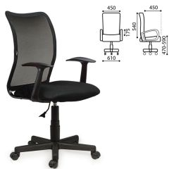 Кресло BRABIX "Spring MG-307" (черное TW) 531406 в Нефтекамске - neftekamsk.mebel24.online | фото 2