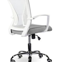 Кресло BRABIX "Wings MG-306" (пластик белый, хром, сетка, серое) 532012 в Нефтекамске - neftekamsk.mebel24.online | фото 4