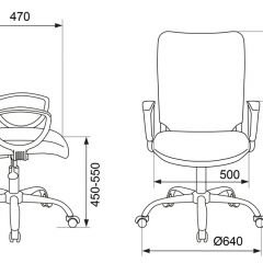 Кресло Бюрократ CH-599AXSN/32B/TW-11 черный TW-32K01 в Нефтекамске - neftekamsk.mebel24.online | фото 4