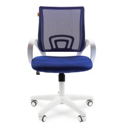 Кресло для оператора CHAIRMAN 696 white (ткань TW-10/сетка TW-05) в Нефтекамске - neftekamsk.mebel24.online | фото 2