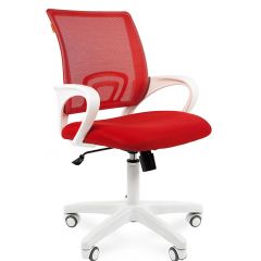 Кресло для оператора CHAIRMAN 696 white (ткань TW-19/сетка TW-69) в Нефтекамске - neftekamsk.mebel24.online | фото