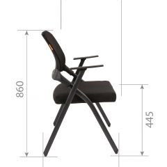 Кресло для посетителей CHAIRMAN NEXX (ткань стандарт черный/сетка DW-61) в Нефтекамске - neftekamsk.mebel24.online | фото 7