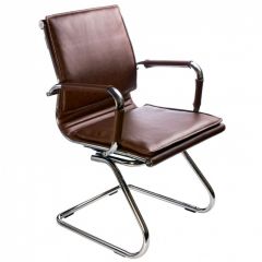 Кресло для посетителя Бюрократ CH-993-Low-V/Brown коричневый в Нефтекамске - neftekamsk.mebel24.online | фото