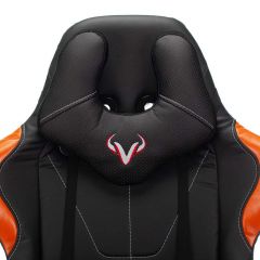 Кресло игровое Бюрократ VIKING 5 AERO ORANGE черный/оранжевый в Нефтекамске - neftekamsk.mebel24.online | фото 6