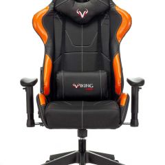 Кресло игровое Бюрократ VIKING 5 AERO ORANGE черный/оранжевый в Нефтекамске - neftekamsk.mebel24.online | фото 3