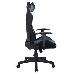 Кресло компьютерное BRABIX "GT Racer GM-100" (черное/голубое) 531818 в Нефтекамске - neftekamsk.mebel24.online | фото 3