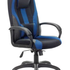 Кресло компьютерное BRABIX PREMIUM "Rapid GM-102" (экокожа/ткань, черное/синее) 532106 в Нефтекамске - neftekamsk.mebel24.online | фото