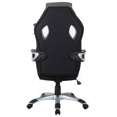 Кресло компьютерное BRABIX Techno GM-002 (ткань) черное/серое, вставки белые (531815) в Нефтекамске - neftekamsk.mebel24.online | фото 6
