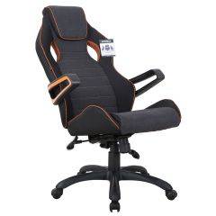 Кресло компьютерное BRABIX Techno Pro GM-003 (ткань черное/серое, вставки оранжевые) 531813 в Нефтекамске - neftekamsk.mebel24.online | фото 8