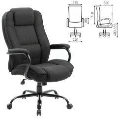 Кресло офисное BRABIX "Heavy Duty HD-002" (ткань/черное) 531830 в Нефтекамске - neftekamsk.mebel24.online | фото 3