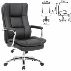 Кресло офисное BRABIX PREMIUM "Amadeus EX-507" (экокожа, хром, черное) 530879 в Нефтекамске - neftekamsk.mebel24.online | фото 2