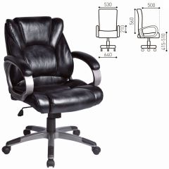 Кресло офисное BRABIX "Eldorado EX-504", экокожа, черное, 530874 в Нефтекамске - neftekamsk.mebel24.online | фото 3
