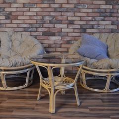 Кресло Папасан 23/01 с подушкой (Натуральный) в Нефтекамске - neftekamsk.mebel24.online | фото 3